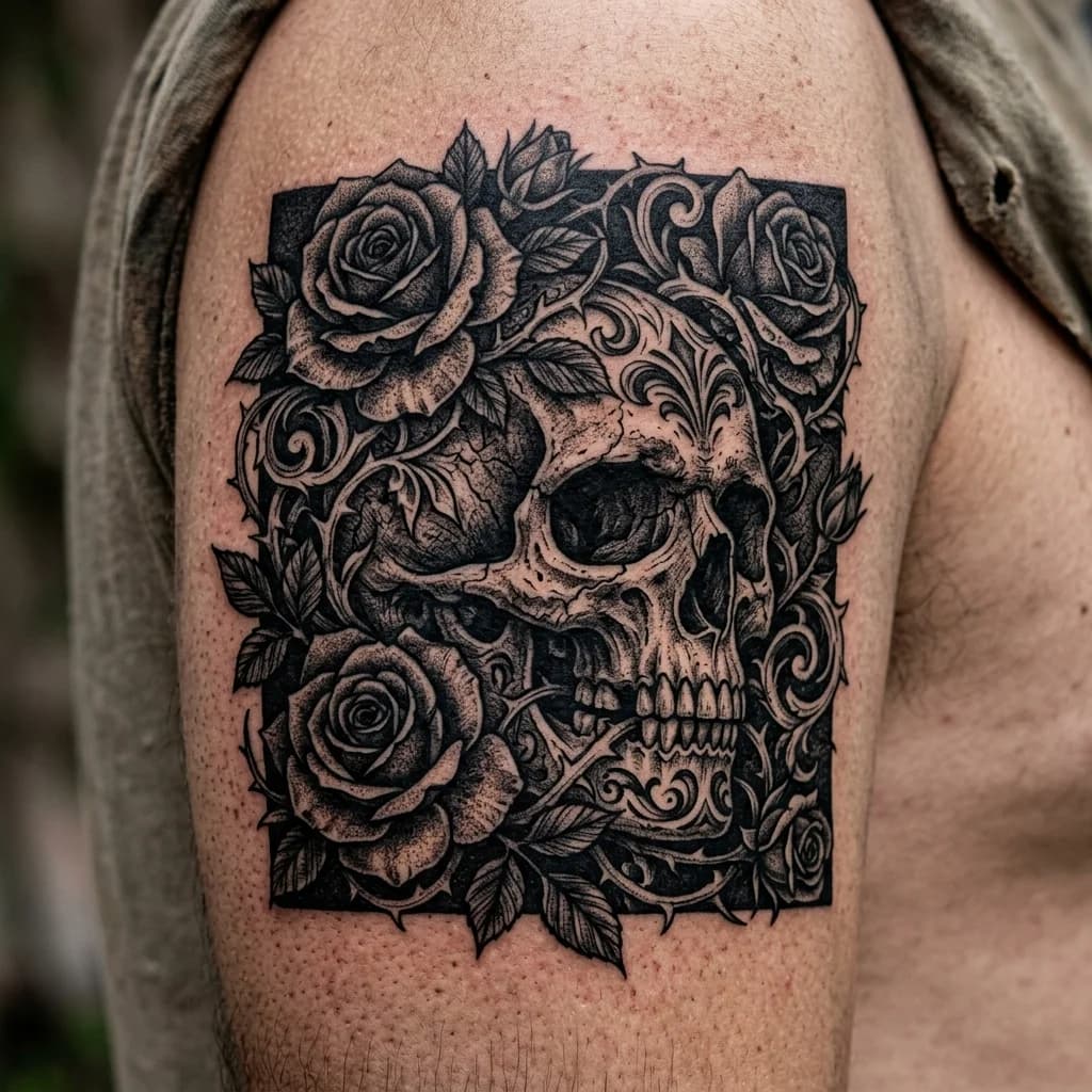 Tatouage blackwork
